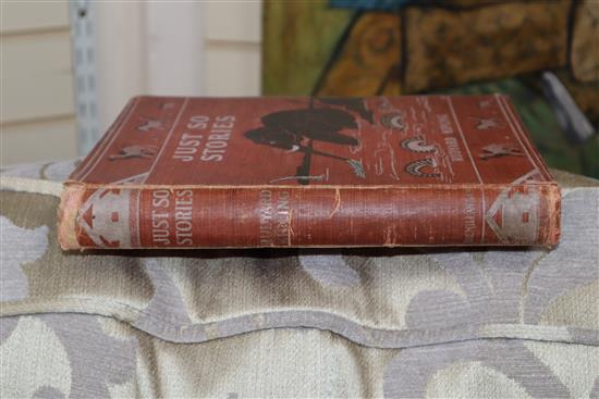 Kipling, Just So Stories, 1902, red pictorial cloth, a collection of childrens books and sundry volumes,